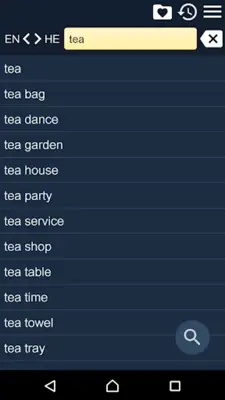 EN-HE Dictionary Free android App screenshot 9